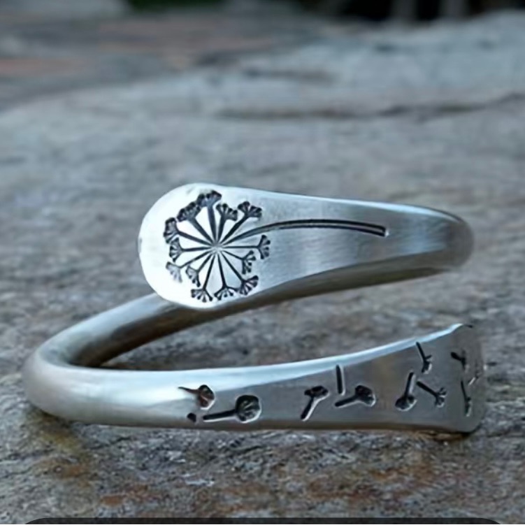 Dandelion Spoon Ring